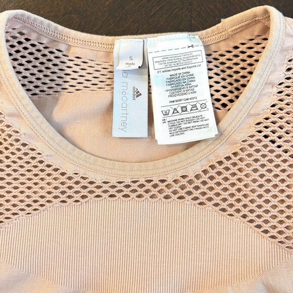 Adidas by Stella McCartney Seamless Perforated Breathable Top Athletic Size S - Picture 3 of 8